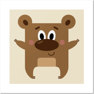 Mr Square Bear Posters and Art